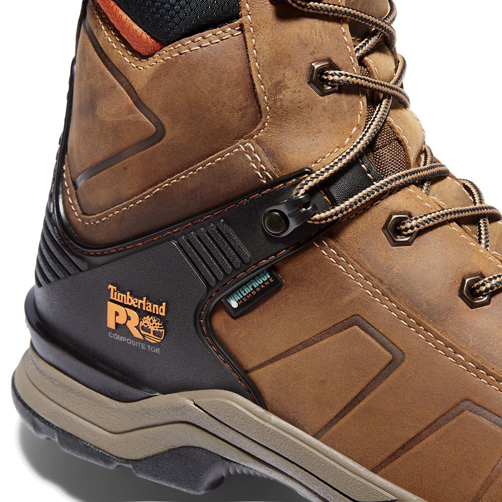 Bocanci De Muncă Timberland Barbati Maro/Negrii - Pro® Hypercharge 8\" Comp Toe - Romania - TUSZGW283